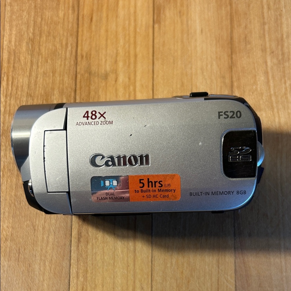 Canon FS20 Silver Video Camcorder